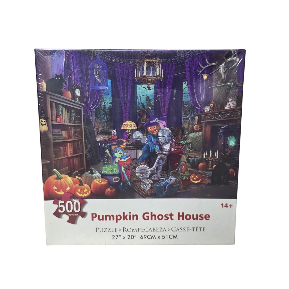 Yaoyaonuonuo Pumpkin Ghost House 500 Piece Puzzle Halloween Multi Color New